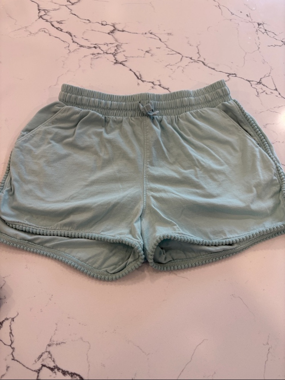 Tea Collection Mint Green Girls' Casual Drawstring Shorts